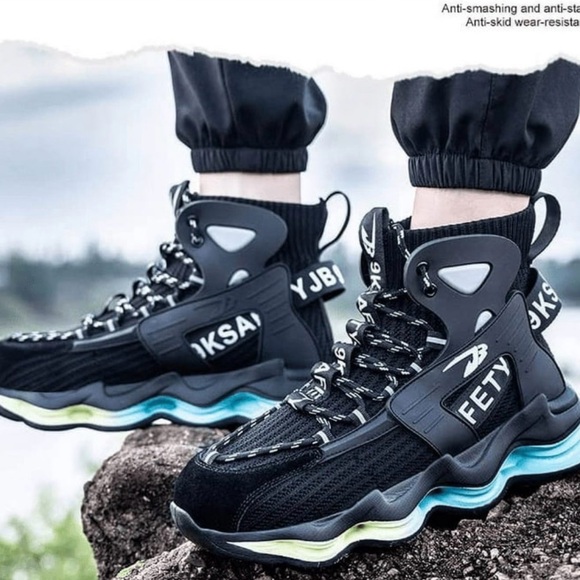 9K Safety JB Steel Toe Work Sneakers Size 7.5 – Black Lightweight Mesh Shoes - Picture 10 of 10